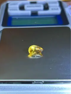 ブラジル産シトリン1.15ct 8.9×5.8mmペアシェイプファセット