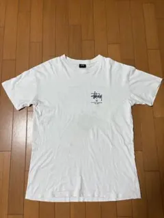 Stussy ステューシー バックプリント ロゴ Tシャツ ホワイト Sサイズ