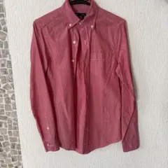 【セール】Gap 長袖シャツ レッド スリムフィット XXS
