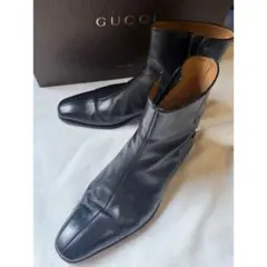✨グッチ　シェリーライン　サイドゴアブーツ　革靴　レザー　本革　ブラック　37 2025年最新】GUCCI サイドゴアブーツの人気アイテム - メルカリ