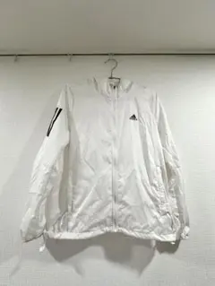 adidas ホワイト ウィンドブレーカー