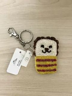 ライオンビーズポーチ キーホルダー付き (新品タグ付き)