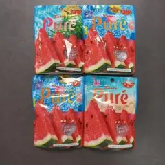 カンロ ピュレグミ 塩スイカ味 4袋セット