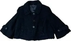 INGNI（イング）★ラビットファー付き ブラックブルゾンジャケット Mサイズ