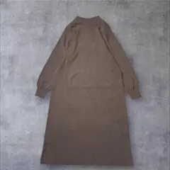 ★美品◆アーバンリサーチドアーズ◆ ボトルネックニットワンピースGR