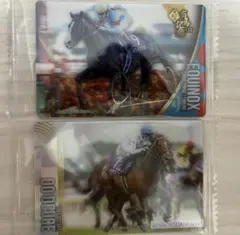 サラブレッドホースコレクションツインウエハース 第3Rイクイノックス箔押しサイン