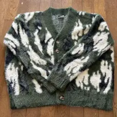 ラーキングクラス FIRE CAMO KNIT CARDIGAN