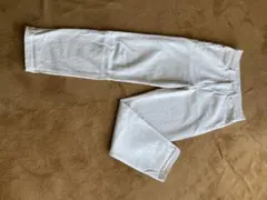 無印ホワイト ストレートレッグパンツ W26xL29