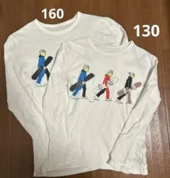 お揃い長袖Ｔシャツ130と160 GAP KIDS