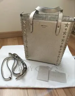 JIMMY CHOO シルバー トートバッグのサムネイル