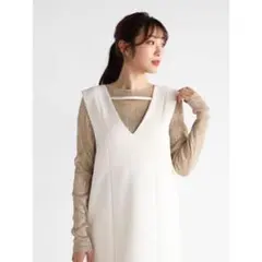 匿送込新品★ヤマダヤ　Vin ヴァン　クルーネックラメシアートップス ゴールド