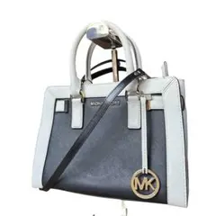 MICHAEL KORS　2way ハンドバッグ　バイカラー　白　黒　ミニバッグ