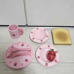 マザーガーデン　いちご柄おままごとセット