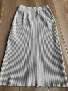 プロポーション リブ ニット タイトスカート