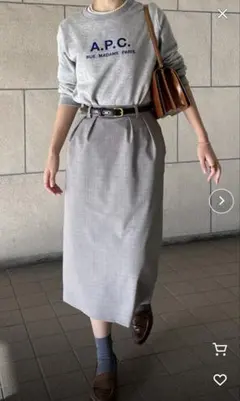 【新品・タグ付き】 lalagom ミディ丈チェックタイトスカート Mサイズ