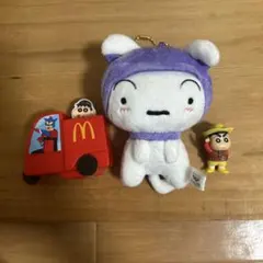 クレヨンしんちゃん　シロ　マスコットキーホルダー