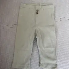 petit main プティマイン リブ編みボトムス 90cm ライトグリーン