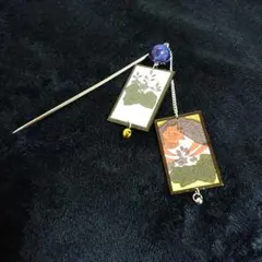 Ｎｏ．A7 花札かんざし ハンドメイド 和モチーフ