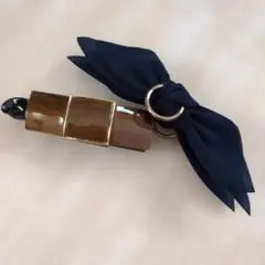 ★美品★バナナクリップ★2個セット♪リボン付きヘアクリップ
