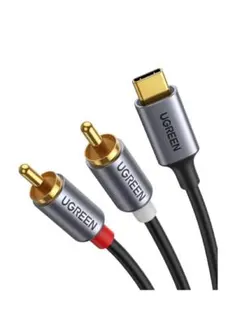 UGREEN USB-C to 2RCA 変換 オーディオケーブル 赤/白