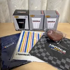 トミカくじ 第3弾 まとめ売り タンブラー4個 タオル6枚 コインケース1