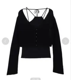 Ameri LAYERED KNIT CARDIGAN TOP