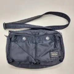 PORTER ネイビー 紺色 タクティカル ボディバッグ 斜め掛け フォース