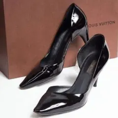 【美品】ルイヴィトン エナメルレザー ハイヒール パンプスのサムネイル