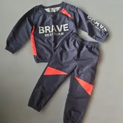 BRAVE ピステ上下 110サイズ ネイビー/ピンク