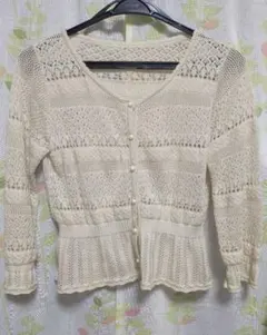 ヴィンテージ♡クロシェニットカーディガン