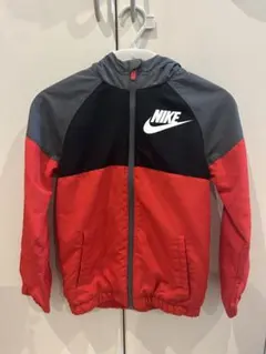 NIKE フード付きジャケット 赤黒