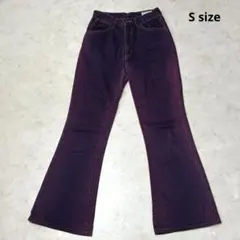 Wranglerフレアデニムパンツ ジーンズ ベルボトム Y2K 紫S