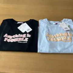 ピンクラテ　今季ロゴ発砲プリントロンT2枚セット150