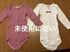 新品と1回使用の2点セット プチバトーロンパース74cm 12m