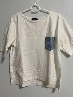 RCWB Tシャツ ホワイト ストライプポケットのサムネイル