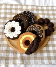 フェルトおままごと　フェルトドーナツ 6個セット