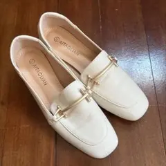 ローファー ベージュ