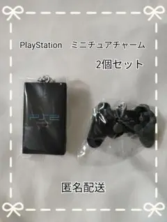 【2個セット】PlayStation　ミニチュアチャーム