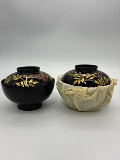 骨董品　アンティーク　お椀　10客 椀 漆器 骨董品 アンティーク