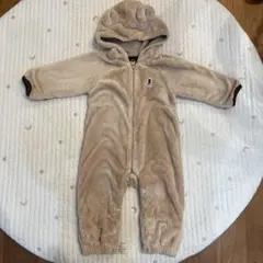 ミキハウス ベージュロンパース