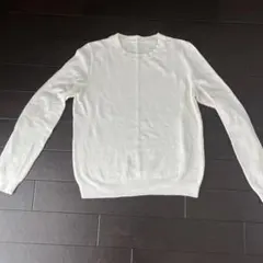 ユニクロ カシミヤ混コットンニット クルーネック長袖セーターS