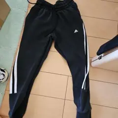 adidas ブラック ジャージパンツ S
