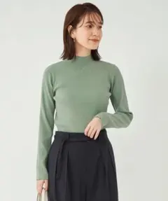 グリーンレーベルリラクシング リブ ボトルネック プルオーバー ニットのサムネイル