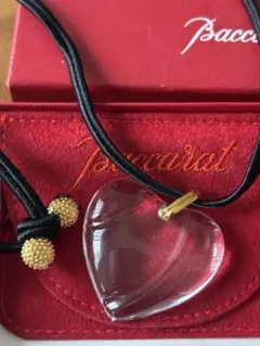 Baccarat ハート ネックレス クリスタル ゴールドのサムネイル
