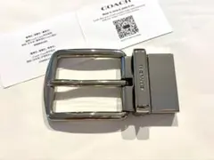 コーチ　新品　シルバー　バックル
