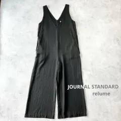 ジャーナルスタンダード レリューム　Vネックセミワイドサロペット　黒美品1579のサムネイル