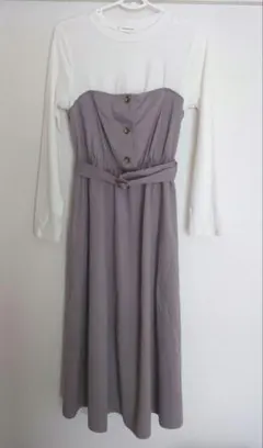 【ほぼ未使用】授乳・マタニティ　ドッキングワンピース〜アカチャンホンポ〜