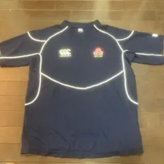 canterbury ネイビー ラガーシャツ L