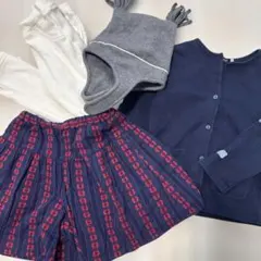 冬物120女の子4点まとめ売りセンスオブワンダーPetit Pois Vert