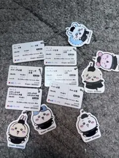 ちいかわ×松屋　うさぎ オリジナル食券キーホルダー　キーホルダー　六セット